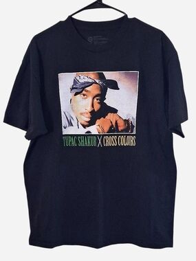 Cross Colours x Graphic Bandana Portrait Tee - Black